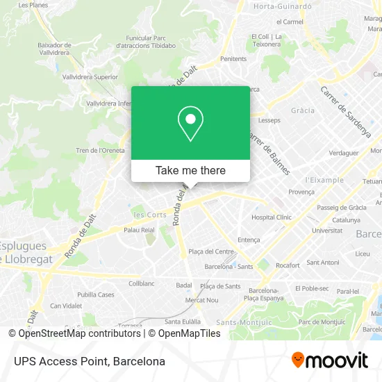 Ups Access Point map