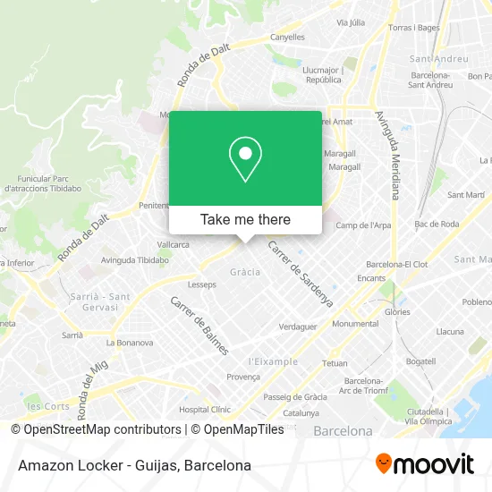 Amazon Locker - Guijas map