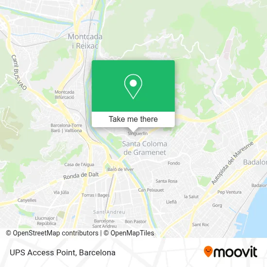 Ups Access Point map