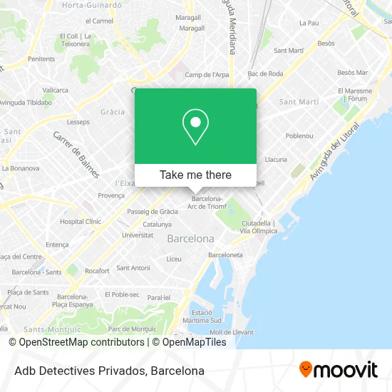 Adb Detectives Privados map