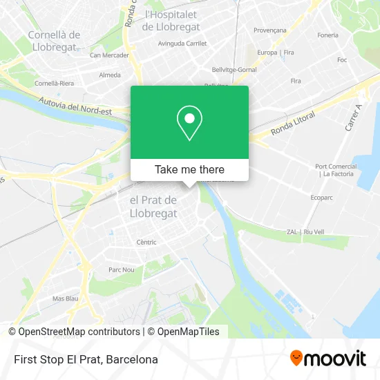 First Stop El Prat map