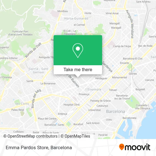 Emma Pardos Store map