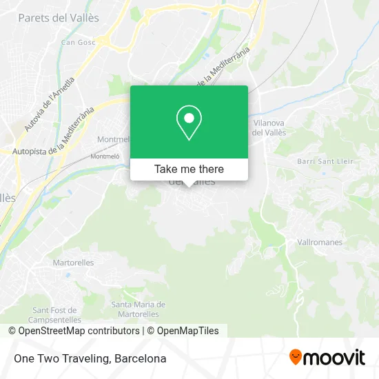 One Two Traveling map
