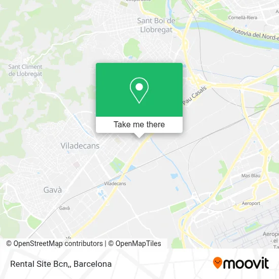 Rental Site Bcn, map