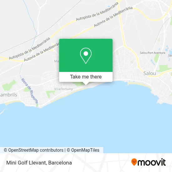 mapa Mini Golf Llevant