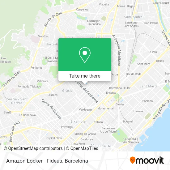 Amazon Locker - Fideua map