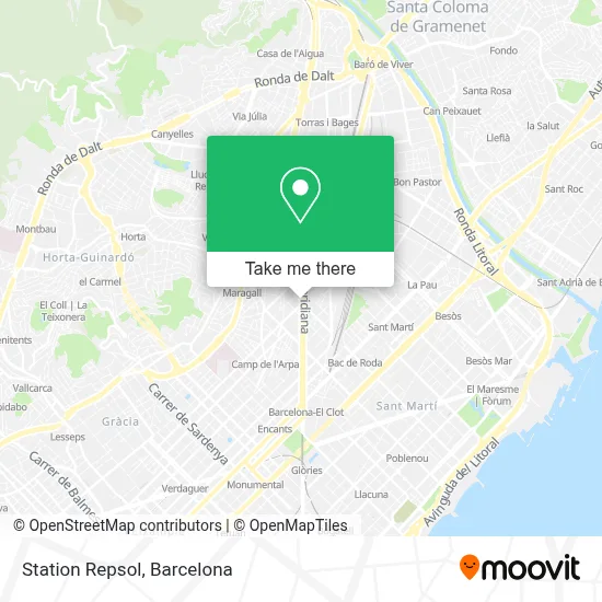 Station Repsol map