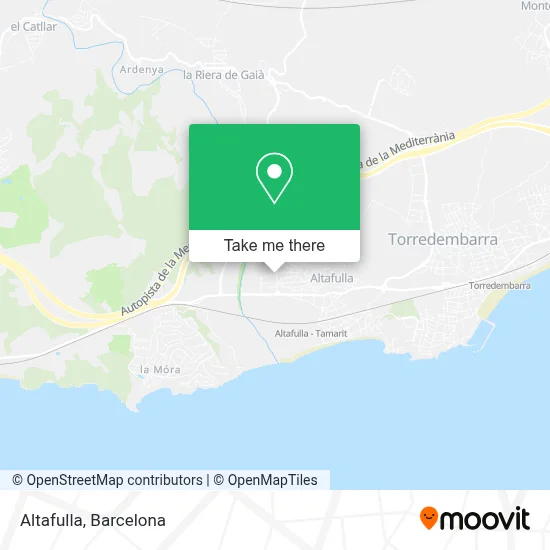 Altafulla map