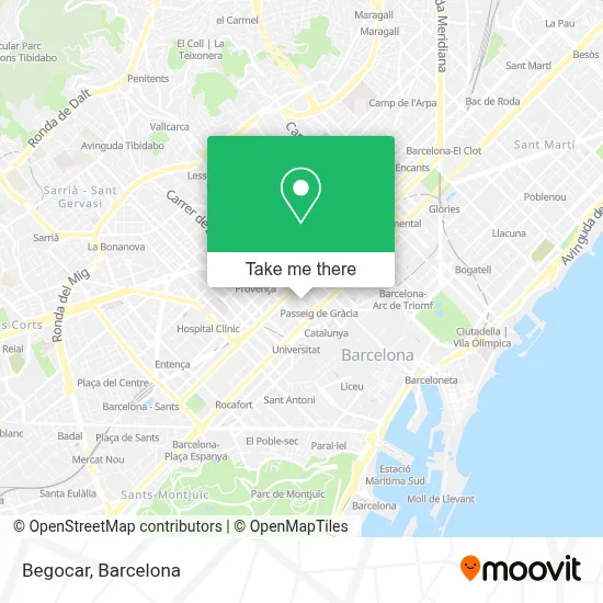 Begocar map
