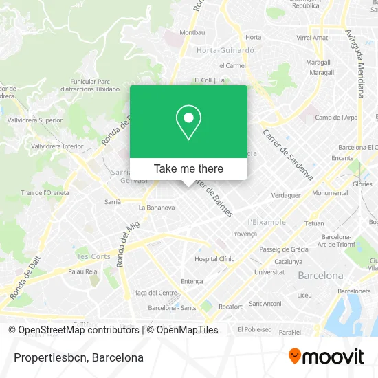 Propertiesbcn map