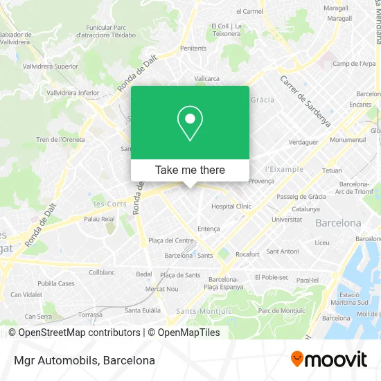 Mgr Automobils map