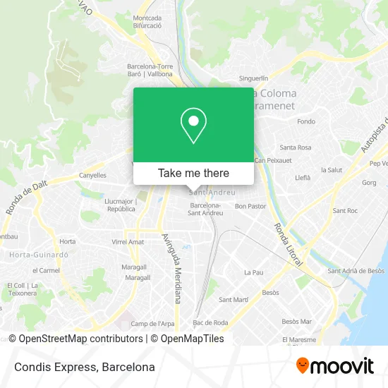 Condis Express map