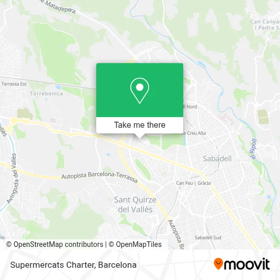 Supermercats Charter map