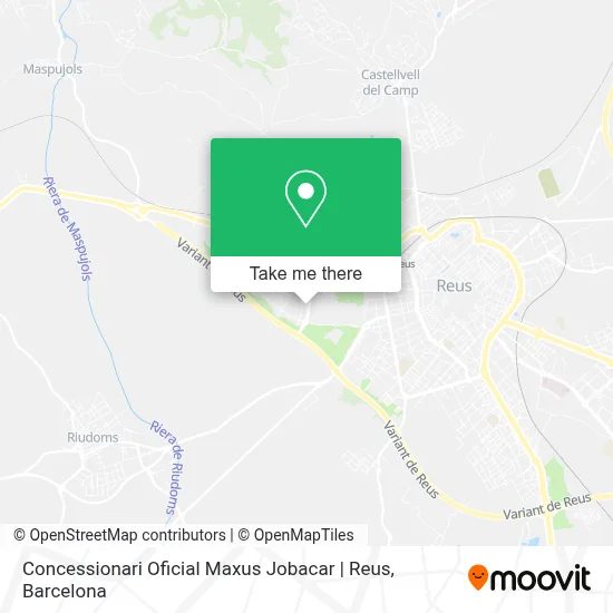 Concessionari Oficial Maxus Jobacar | Reus map