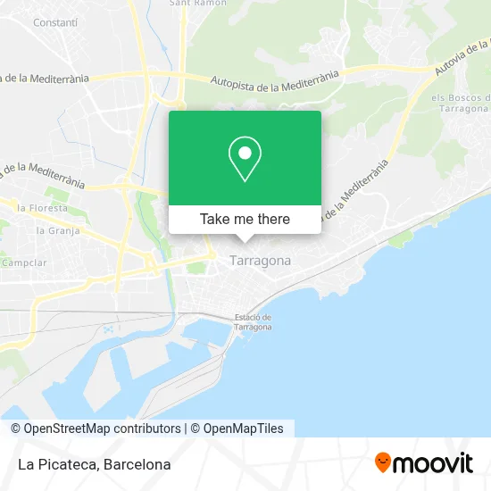 La Picateca map