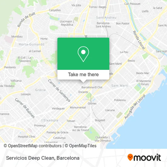 Servicios Deep Clean map