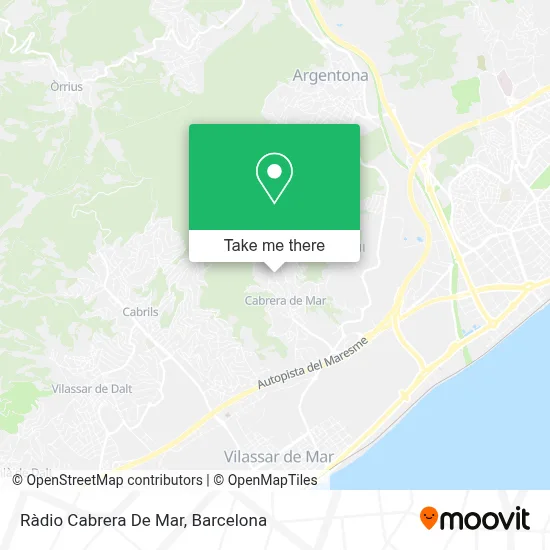 Ràdio Cabrera De Mar map