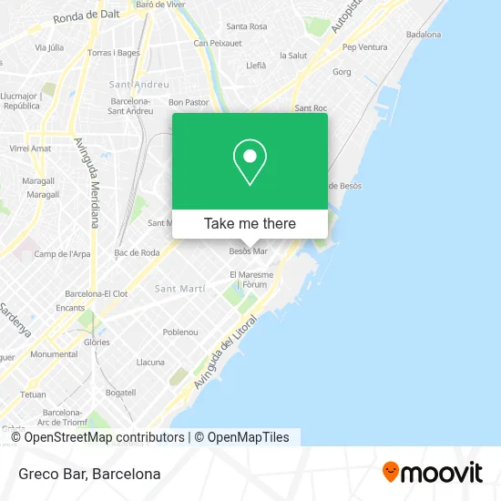 Bar Greco map