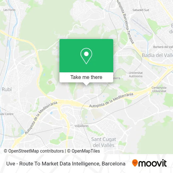 Uve - Route To Market Data Intelligence map
