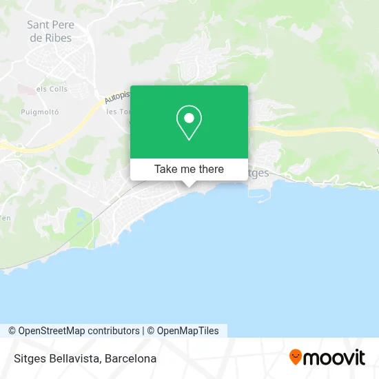 Sitges Bellavista map