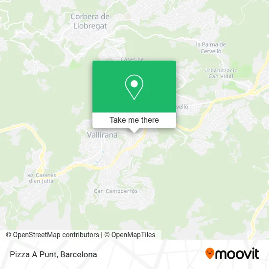 Pizza A Punt map