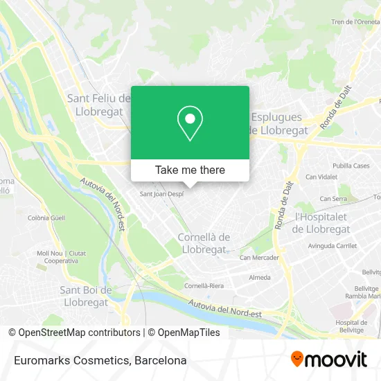 Euromarks Cosmetics map