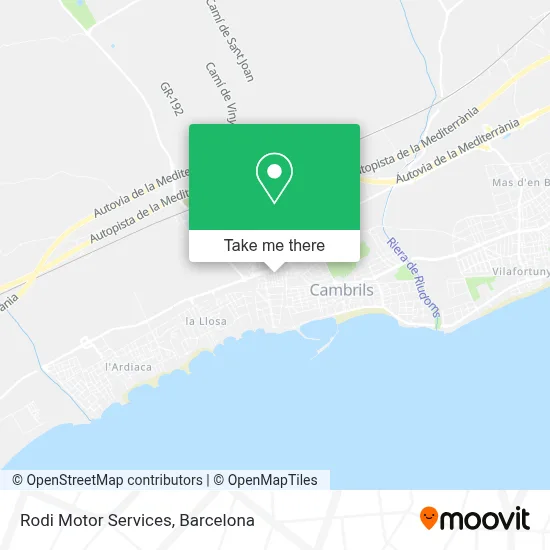 mapa Rodi Motor Services