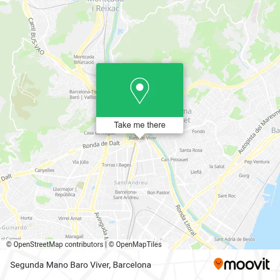 Segunda Mano Baro Viver map