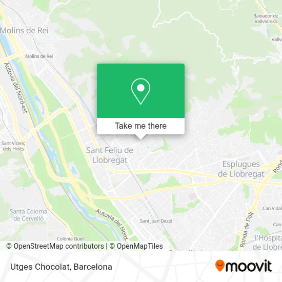 Utges Chocolat map