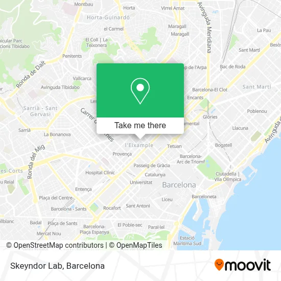 Skeyndor Lab map