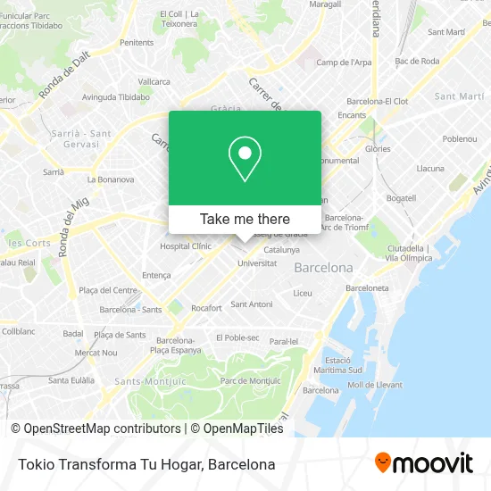 Tokio Transforma Tu Hogar map