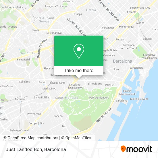 Just Landed Bcn map