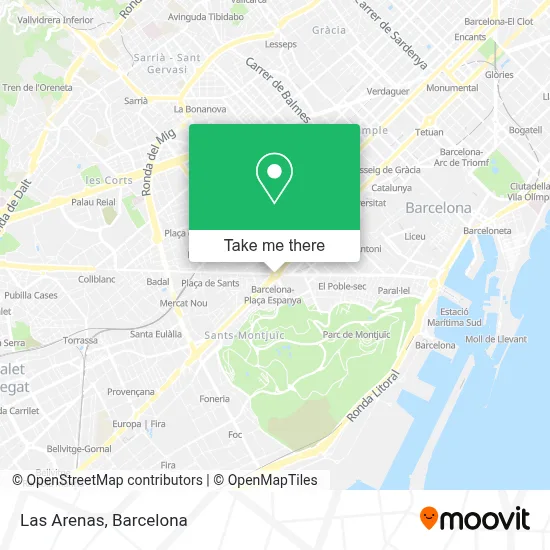Las Arenas map