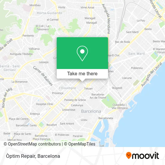 Òptim Repair map