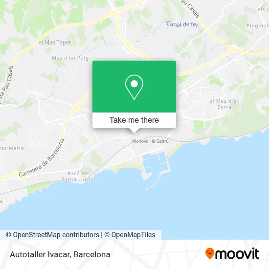 Autotaller Ivacar map