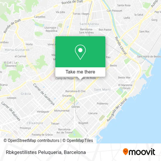 Rbkgestilistes Peluqueria map