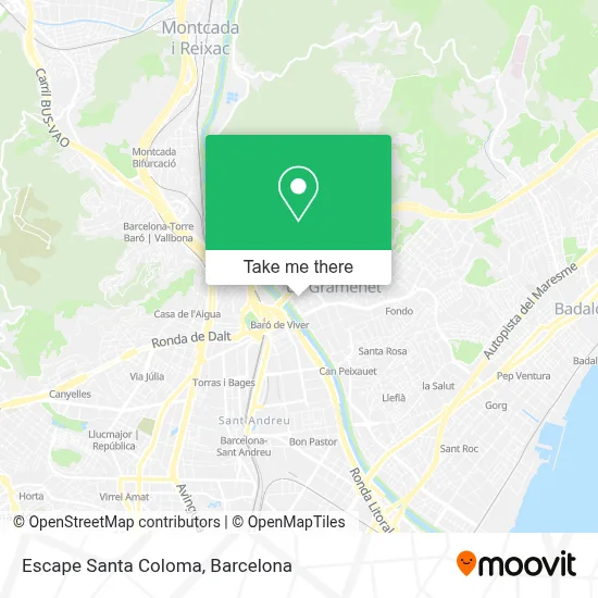 Escape Santa Coloma map