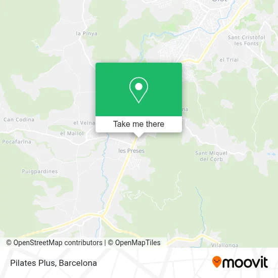 Pilates Plus map