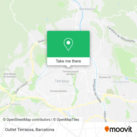 Outlet Terrassa map