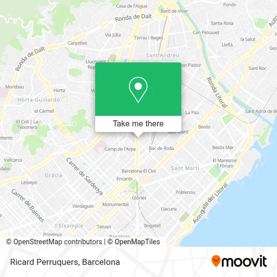Ricard Perruquers map