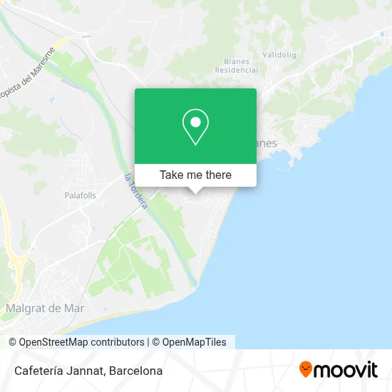 Cafetería Jannat map
