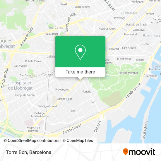 Torre Bcn map