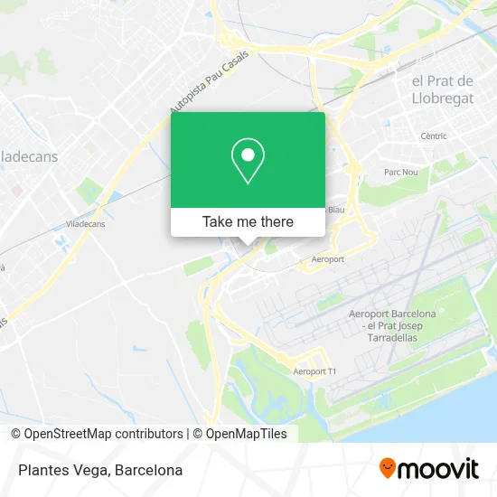 Plantes Vega map
