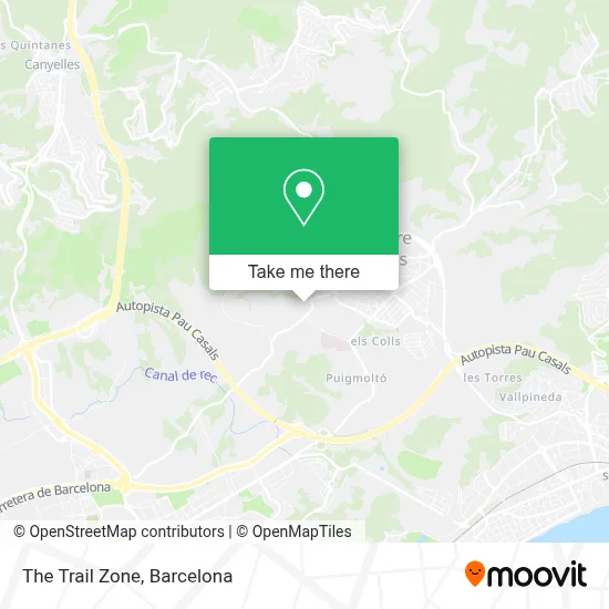The Trail Zone map