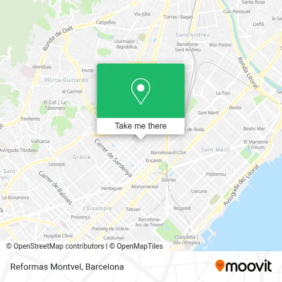 Reformas Montvel map