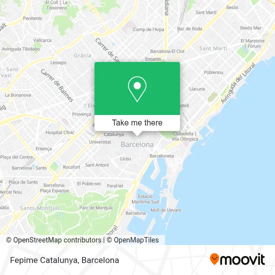 mapa Fepime Catalunya