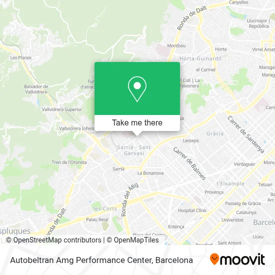 Autobeltran Amg Performance Center map