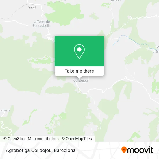 Agrobotiga Colldejou map