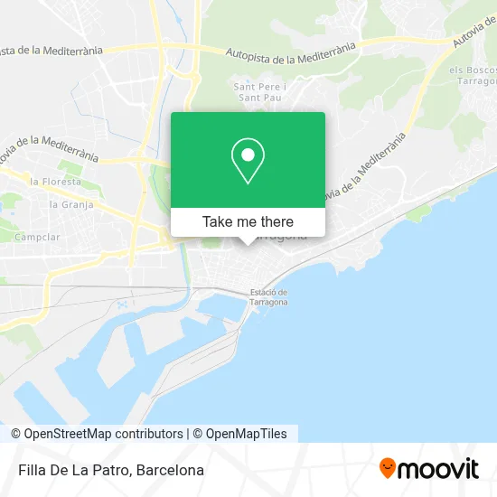 Filla De La Patro map