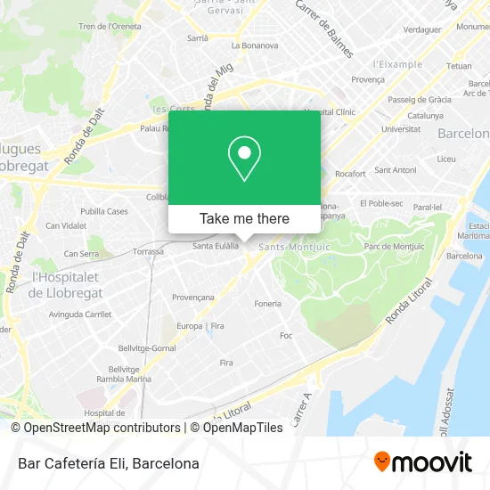 Bar Cafetería Eli map